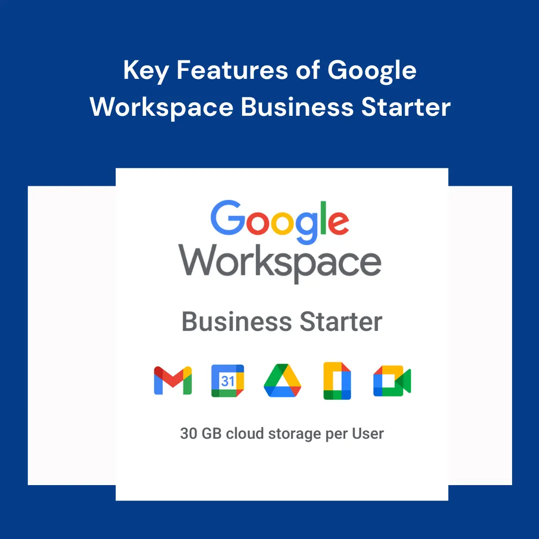 Features of Google Workspace Business Starter